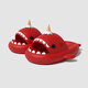 LATE TIME Ice Cream Shark Children's Slippers for Boys and Girls Summer Indoor Home Soft Sole Anti-Slip Bath Baby Slippers Festive Red 200mm 200 Suitable for feet about 19cm long