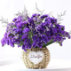 AIMAN Yunnan Flowers Dried Flower Bouquet Forget-Me-Not Lover Grass Combination Starry Gypsophila Living Room Real Flower Arrangement Home Furnishings 4 Color Mix + Grass Approximately 30 Pieces Not Included in the Flower Basket