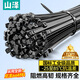 山泽 自锁式尼龙扎带小号2.5*100mm 电脑装机 理线带束线捆扎愿意固定绑带 黑色约100根/袋HZD-12