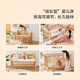 LINSY KIDS Lin's home crib spliced large bed all solid wood bed multi-functional removable baby bed LS535 crib (0.6*1.2) + mattress