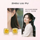 Saturday Fortune (ZLF) S925 silver earrings for women, geometric small sugar cubes, fashion niche design jewelry gifts, a pair of earrings