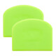 Baking Xiaoai plastic scraper, dough cutter, soft scraper, toast cutter, scraper baking tool, curved soft green scraper*2