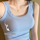 Langsha camisole women's can be worn outside and inside, versatile and sexy spring and summer sports high-elastic threaded bottoming shirt