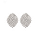 Jiaoxia Oval Earrings for Women New Trendy Temperament Simple Design Light Luxury Gift Full Ear Button Earrings Silver Earrings