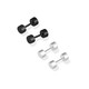 QMXD earrings for men, trendy men, cool style, no need to take off single earrings to sleep, ear piercings, female titanium steel earrings, silver pair