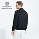Raidy Boer/Raidi Boer woolen men's autumn and winter flocked presbyopic jacket 3012-79 black flower 175/50/L