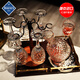 BOHEMIA Czech original imported crystal glass red wine glass white wine glass goblet wineware decanter set decanter + cup holder + 6 Czech red wine glasses 320ml