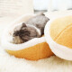 Huayuan pet (hoopet) cat nest can be closed in all seasons, cat sleeping bag, removable cat mat, internet celebrity pet cat bed M