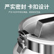 Qiyi thickened space aluminum alloy rice bucket stainless steel buckle insect-proof, mildew-proof and moisture-proof household kitchen storage tank grain bucket 12L