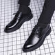 PULIWEI leather shoes men's 2024 autumn new business shoes formal leather shoes cowhide men's leather shoes formal shoes British men's shoes black 42