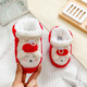 Dora Mag Baby Cotton Zapatos Autumn and Winter Baby Plus Velvet espesado calzado Sobre suave Sobre cubierta de algodón de algodón recién nacido La cubierta del pie de algodón no cae de los zapatos grises [terciopelo agregado] M tamaño [Longitud interna 11 cm aproximadamente 0-6 meses]