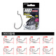 BKK Black King Kong 9003 Long-range Casting Competition Luya Hook Crank Hook Soft Insect Hook Soft Bait Hook 9004 Fishhook Lingwu Crank Hook 9003-1/0# (12 pieces) Others