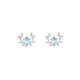 Xinshe pure 925 silver moonlight color elk earrings for women, Japanese and Korean dreamy fresh students with pierced ears, not easy to allergic to earrings, one pair + exquisite gift box