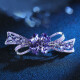 Idel hairpin back of head female one-word clip rhinestone clip simple Korean adult bow hair accessories birthday gift D4Y106ZI-Y291 flower full diamond top clip [Purple]