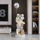 Jizhao Astronaut Starry Sky Projector Lamp Intelligent Audio Ornament Astronaut Large Floor-to-ceiling Living Room Gift for Moving House Cream Astronaut Plus Base No Specifications