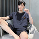 Modal men's pajamas men's summer 2025 new short-sleeved home clothing men's boys and teenagers summer summer large size H HDE-9930 L single size
