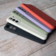 Samsung (SAMSUNG) S21FE liquid silicone full package suitable for original Samsung mobile phone back shell original protective cover anti-fall A54 Samsung S21FE original flip cover purple chipless Samsung other models