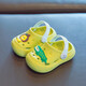 LATE TIME children's slippers, summer, boys and girls, 1-3 years old, cute cartoon soft bottom, non-slip, anti-collision, baby sneakers, dark green, lion crocodile, 16 cm inner length, suitable for about 2.5-3 years old