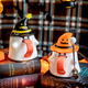 Jingdongjia Halloween gift, cute and funny ghost mug, Halloween company gift gift, girlfriend’s birthday gift, orange hat ghost mug + portable gift box + spoon