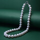 Tahitian 10-11mm Pearl Necklace Large Freshwater Pearl Bead Necklace for Mom and Wife as a Light Luxury Gift