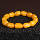 Minol Beeswax Chicken Fat Yellow Full Wax Bracelet with a diameter of about 12mn and a weight of 18.67 grams