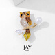 Jay owl brooch women's jewelry corsage as a birthday gift for mother-in-law and elders