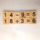 Tarjeta numérica del jugador 1-100 Número puro 0-9 Número de madera cuadrada de educación temprana para niños Juego de rompecabezas de madera