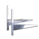 Yangguan soporte de unidad exterior de aire acondicionado 1.5P2P3P5P estante de aire acondicionado galvanizado estante engrosado estante de aire acondicionado soporte de estante de unidad exterior 5P soporte extra grueso 3.0 de espesor con 8 tornillos de fijación