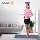 RISING Posture Assessment Stick, Personal Training Posture Correction Wooden Stick, Yoga Stick, Pilates Stretching Round Stick, Professional Edition (140cm)