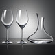 Ocean Thailand imported crystal glass red wine glass 420ml with decanter 2 pieces