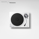 Technics SL-1500C direct drive vinyl record player, vinyl record player, retro gramophone, built-in phono stage with attached cartridge, high quality HIFI series, SL-1500C white