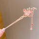 Wanbaozi Children's Ancient Style Hanfu Butterfly Hairpin Children's Updo Hairpin Headband Wind Hairpin Tassel Hairpin Hair Accessory Diefei-Pink