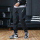 AFILMBY slim fit pants, pencil pants, casual pants, men's jeans, boys' pants, spring men's overalls black XL