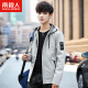 Antarctic jacket men's spring men's outerwear men's casual hooded tops youth student jackets spring and autumn clothes 1902 black XL