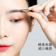 Miaoqian Kleine Pinzette, Augenbrauen-Zupf-Clip, rutschfester Augenbrauen-Clip, Bart-Zupf-Clip, Edelstahl, falsche Wimpern, Beauty-Tool, flacher Mund, Silber