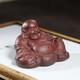 Wanhuyuan purple sand tea pet ornaments can raise Maitreya Buddha tea pet Kung Fu tea set accessories tea play tea table tea table tea ceremony Zen tea set ornaments Maitreya Buddha medium size