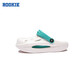 ROOKIE children's shoes, boys' and girls' clogs, summer new children's shoes, including replaceable midsoles, casual sandals, feather white/black 28 29, suitable for feet 17.5-18cm long