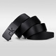 CK belt men's genuine leather cowhide toothless automatic buckle groom wedding trousers belt 2025 new style black CK 110cm
