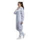 Hanyang Clean (HANYANGCLEAN) anti-static clothing, dust-free clothing, one-piece hooded dust-proof clothing, clean clothing, laboratory protective work clothes, white L