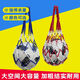 Basketball bag Basketball net bag Basketball bag Football net bag Sports training storage bag Basketball bag Ball net bag [red and blue]