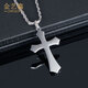 Jin Yixin platinum pendant men's PT950 platinum pendant cross platinum pendant men's and women's necklace platinum jewelry platinum pendant weighs about 4.1 grams