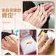 Safir gold ring live female ring full of baby's breath gold 999.9 as a gift for your girlfriend, about 2.35-2.45 grams