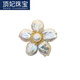 DING FEI Baroque flower brooch women's suit fashion pin temperament lady coat corsage accessories white purple flowers