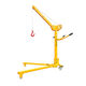 Mobile portable small crane foldable hand crane electric household vehicle-mounted crane micro lifting hoist 300 kg (hand crank upgraded thickened front and back)