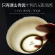 Porcelain Xiuyuan European bone china bowl household ceramic bowl large porridge bowl large soup bowl gold rim bucket bowl ramen bowl serving bowl set gold rim 7 inch bucket bowl 6 pieces