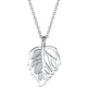 Saturday Fortune PT950 Shining Leaf Platinum Pendant for Women B0610595 About 2.83g 40+5cm Birthday Gift