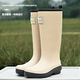 傲列2024新款高筒雨鞋女款成人时尚雨靴防水胶鞋日韩长筒水鞋雨鞋 粉色【37cm高筒】 41