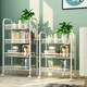 Jiuqiangu multifunctional kitchen and room storage rack floor-standing storage rack mobile storage trolley vegetable rack snack rack 5694