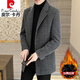 Pierre Cardin High-End-Herbst und Winter Neue Wollmantel-Männerjacke mit mittlerem Anzug mit Mid-Length-Halsband mittleren Alters im mittleren Alter.