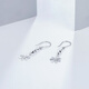 Saturday Fu PT950 platinum earrings small flower earrings PT095242 pair, about 1.6g, birthday gift